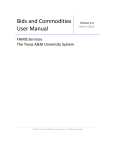 Bids and Commodities User Manual