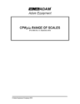 Adam Equipment CPWplus RANGE OF SCALES