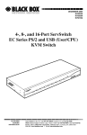 4-, 8-, and 16-Port ServSwitch EC Series PS/2 and USB (User/CPU