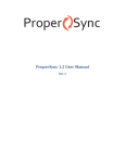 ProperSync 1.2 User Manual