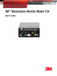 3M 724 Monitor User`s Guide