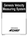 Genesis Velocity Measuring System USERS MANUAL