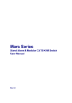 Mars Series Stand Alone & Modular CAT5 KVM Switch User Manual