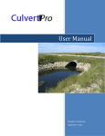 User Manual - Culvert Design