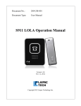 S911 LOLA Operation Manual