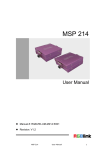 MSP 214 User Manual