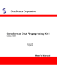 GenoSensor Corporation GenoSensor DNA Fingerprinting Kit I