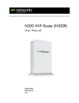 On Networks N300 WiFi Router(N300R) User Manual
