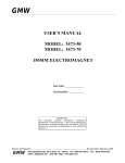USER`S MANUAL MODEL: 3473-50 MODEL