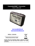 Cassette2USB™ Converter User`s Manual