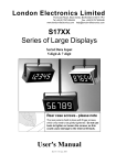 User`s Manual S17XX Series of Large Displays