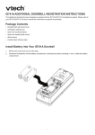 IS741A ADDITIONAL DOORBELL REGISTRATION