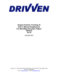 Engine Position Tracking VI User`s Manual Supplement