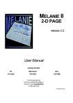 Overview of Melanie II 2-D PAGE - Bio-Rad