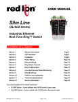 Red Lion SLX Series Manual