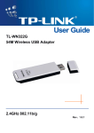 TL-WN322G user manual - TP-Link