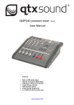 QMP240 powered mixer 178.602 User Manual