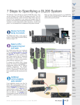 7 Steps to Specifying a DL205 System