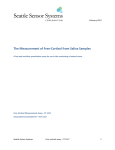 Cortisol Kit Manual - Seattle Sensor Systems Corporation