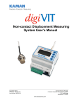 Non-contact Displacement Measuring System User`s Manual