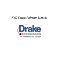 2007 Drake Software Manual