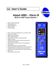 Adash 4900 – Vibrio III ffl User`s Guide