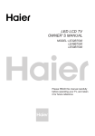 led lcd tv owner` s manual - Haier.com Worldwide