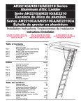 AH2210/AH2510/AE2210 Series Aluminum Attic Ladder Serie