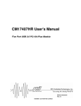 CM17407HR User`s Manual - RTD Embedded Technologies, Inc.