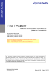 E8a Emulator Additional Document for User`s Manual