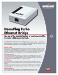 HomePlug Turbo Ethernet Bridge