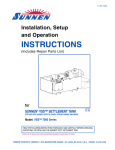 Installation, Setup and Operation INSTRUCTIONS