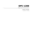 DPI-1200 User Manual