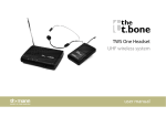 TWS One Headset UHF wireless system user manual