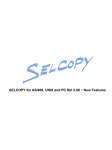 SELCOPY 2.08 New Features in PDF Format