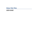User Manual - The Water Risk Filter