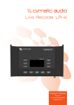 Live Recorder LR-16 Product Manual