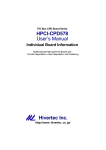 HPCI-CPD578 User`s Manual Hivertec Inc.