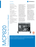 Motorola MCP820 Datasheet