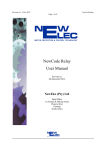 NewCode MK1 Relay User Manual 02C