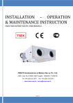 installation – operation & maintenance instruction