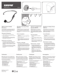 SM31FH Microphone User Guide - English Spanish French
