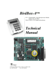 BirdBox-A™ Technical Manual