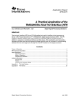 A Practical Application of the TMS320C54x Host