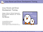 Linux Kernel and Driver Development Training Linux Kernel and