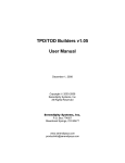 TPD/TOD Builders v1.05 User Manual