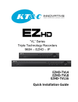 EZHD-TVL Series Installation Guide