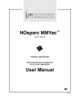 NOsparc MMYac™ User Manual 104-0006D