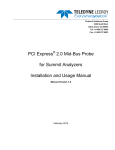 PCI Express 2.0 Mid-Bus Probe for Summit T24