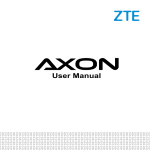 ZTE AXON User Manual